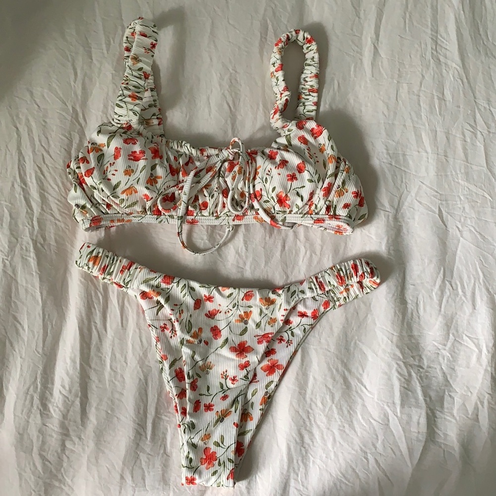 Zaful floral print bikini